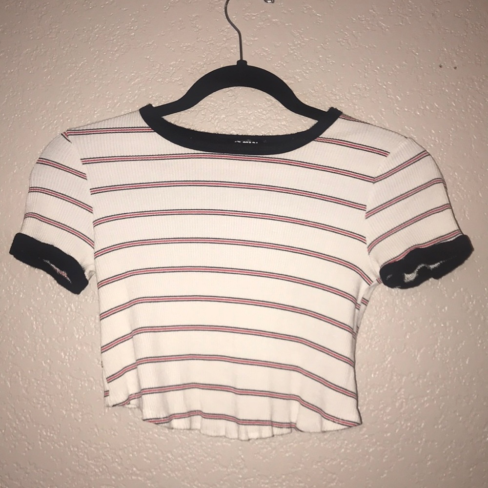 Striped crop top